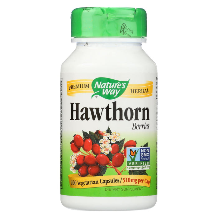 Nature's Way Hawthorn Berries - 510 Mg - 100 Capsules