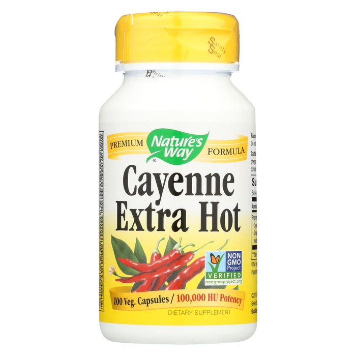 Nature's Way Cayenne Extra Hot - 100 Capsules