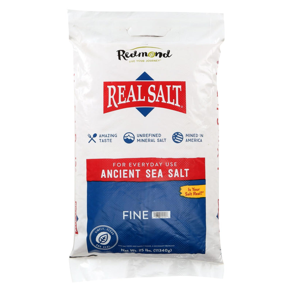 Real Salt Fine Salt - 25 Lb.