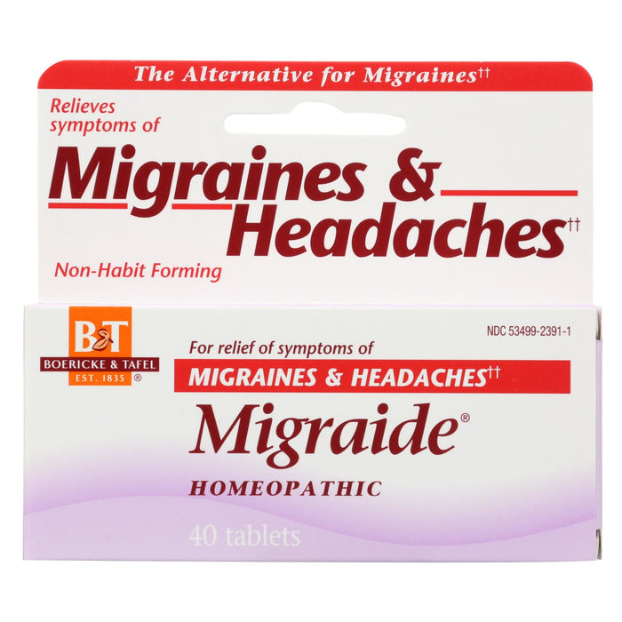 Boericke And Tafel Migraide - 40 Tablets