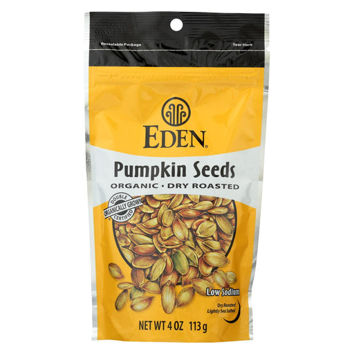 Eden Foods Organic Pumpkin Seeds - Dry Roasted - Case Of 15 - 4 Oz.