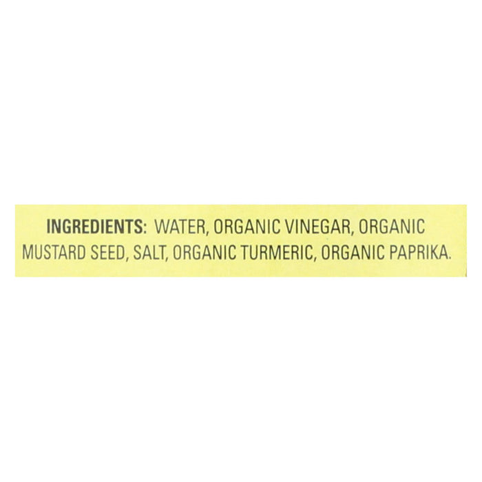 Organic Ville Organic Yellow - Mustard - Case Of 12 - 12 Oz.