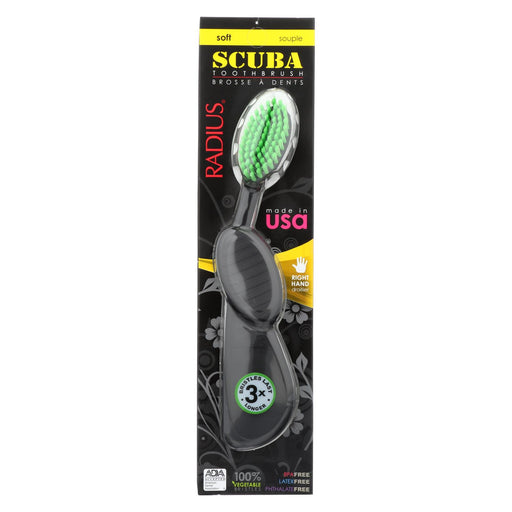 Radius Scuba Right Hand Toothbrush Soft Bristles - 1 Toothbrush - Case Of 6
