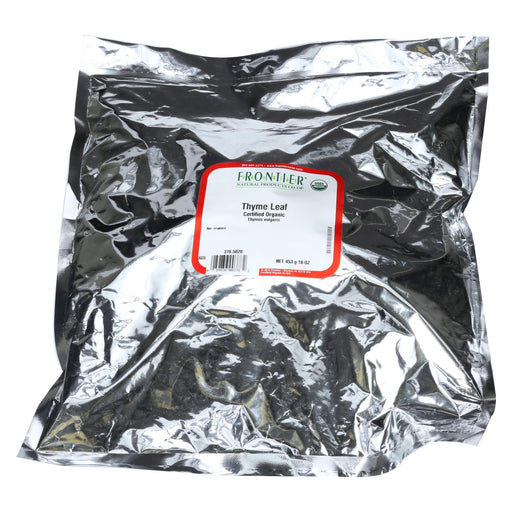 Frontier Herb Thyme Leaf - Organic - Whole - Fancy Grade - Bulk - 1 Lb