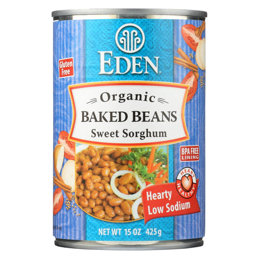 Eden Foods Baked Beans With Sorghum And Mustard Organic - Case Of 12 - 15 Oz.