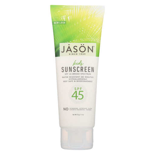 Jason Kids Natural Sunscreen Spf 45 - 4 Fl Oz