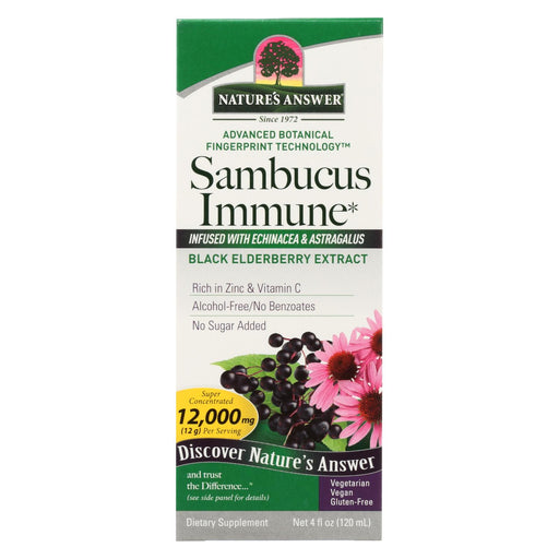 Nature's Answer Sambucus Immune Support - 4 Fl Oz