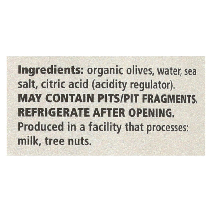 Divina Organic Pitted Green Olives - Case Of 6 - 6 Oz.