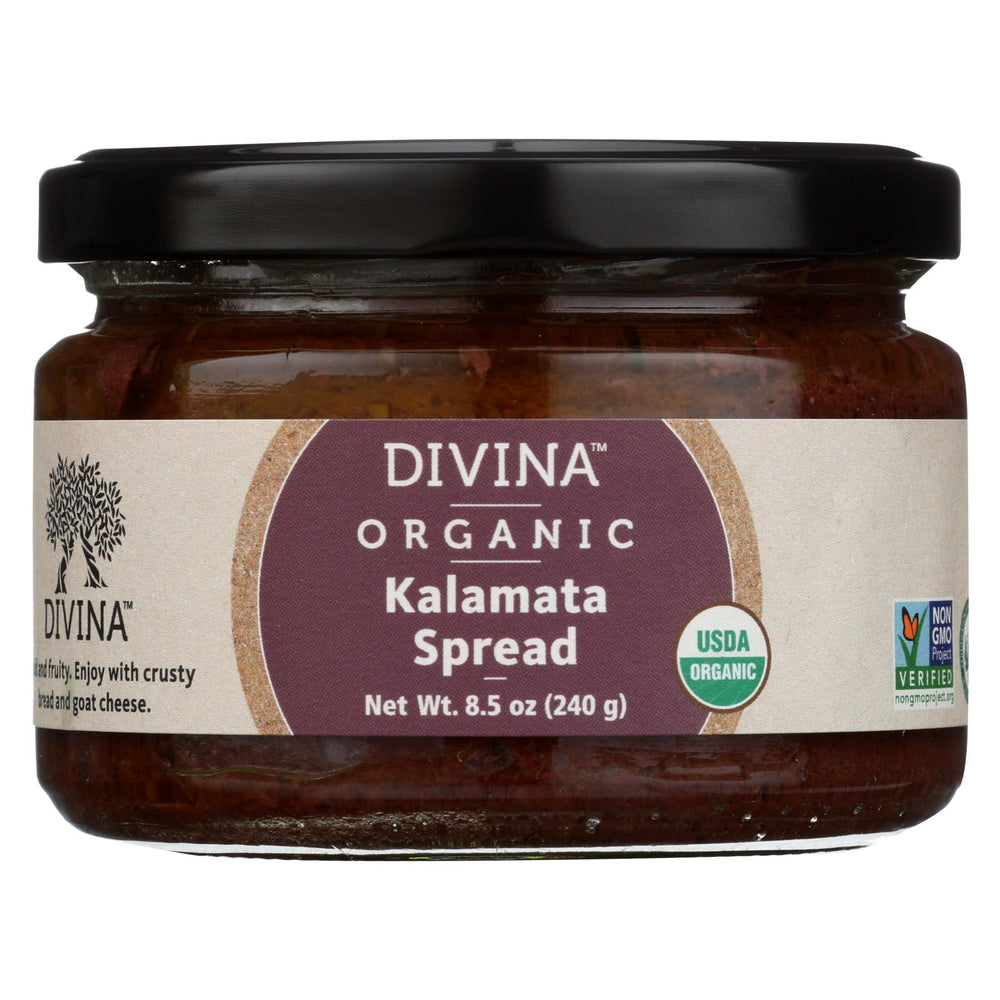 Divina Organic Kalamata Olive Spread - Case Of 6 - 8.5 Oz.