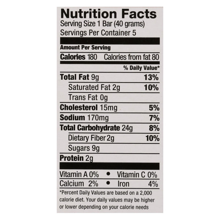 Pamela's Products Oat Chocolate Chip Whenever Bars - Peanut Butter - Case Of 6 - 1.41 Oz.