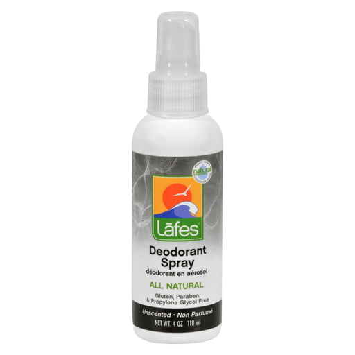 Lafe's Natural Body Care Deodorant Spray With Aloe - 4 Fl Oz