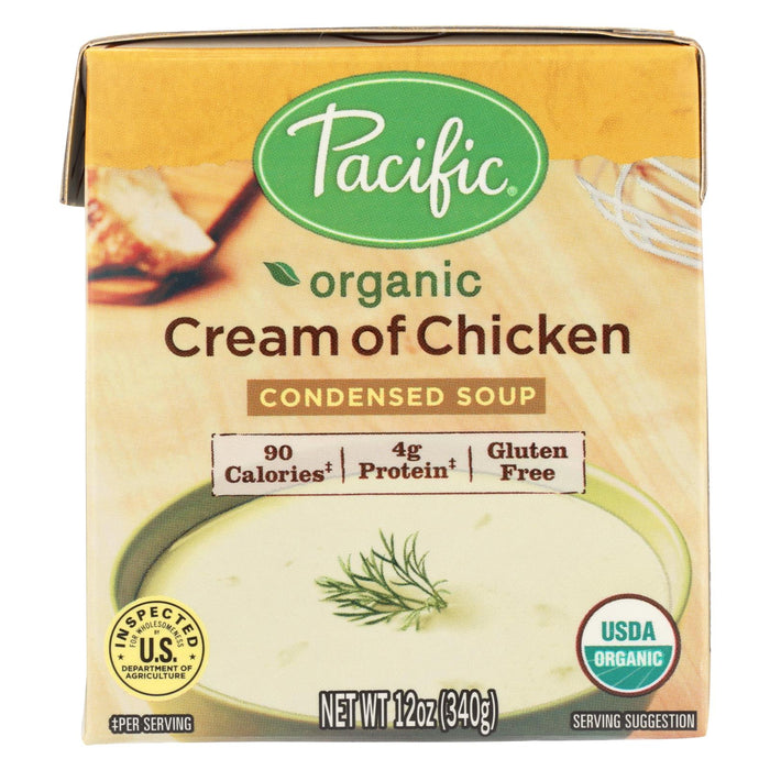 Pacific Natural Foods Condensed Soup - Cream Of Chicken - Case Of 12 - 12 Oz.