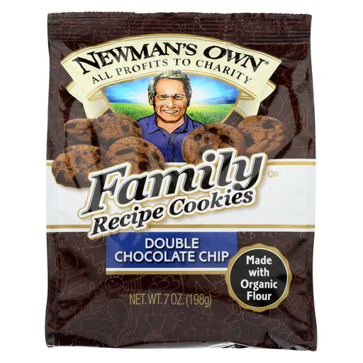 Newman's Own Organics Double Chocolate Chip Cookies - Organic - Case Of 6 - 7 Oz.