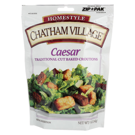Chatham Village Traditional Cut Croutons - Caesar - Case Of 12 - 5 Oz.
