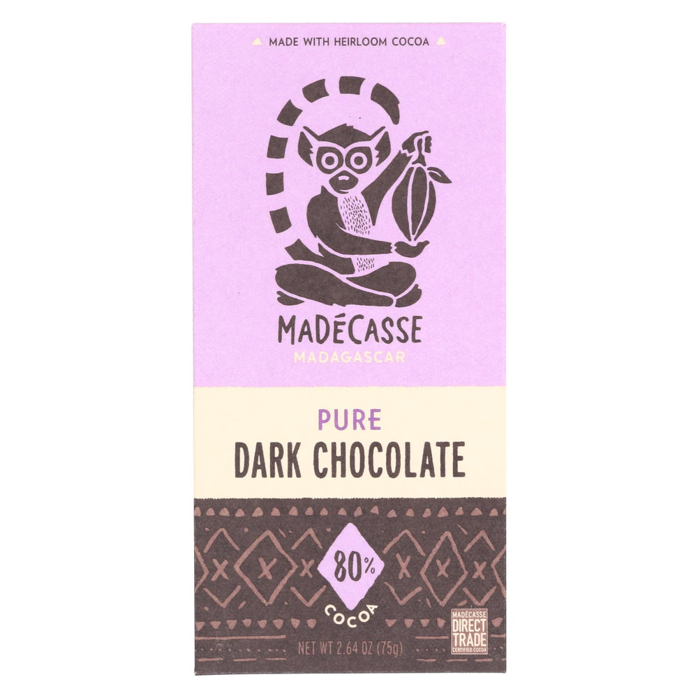 Madecasse Chocolate Bars - 80 Percent Cocoa Chocolate - 2.64 Oz - 12 Count