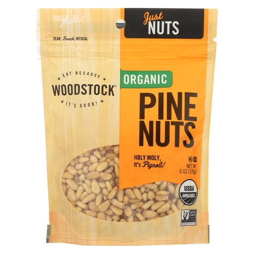 Woodstock Organic Pine Nuts - Case Of 8 - 6 Oz.
