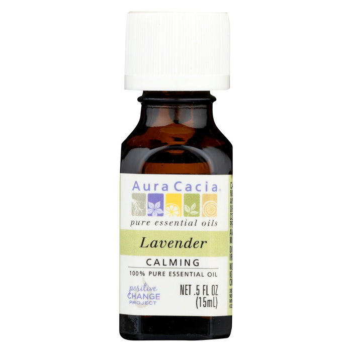 Aura Cacia Pure Essential Oil Lavender - 0.5 Fl Oz