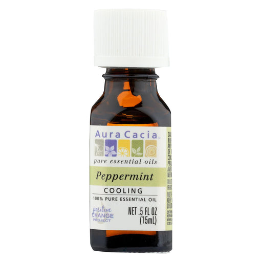 Aura Cacia Pure Essential Oil Peppermint - 0.5 Fl Oz