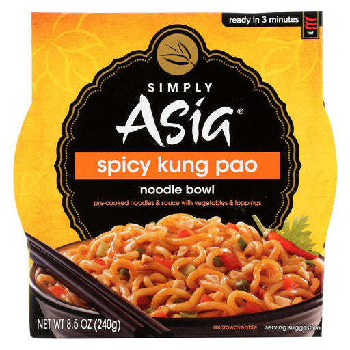 Simply Asia Noodle Bowl - Spicy Kung Pao - Case Of 6 - 8.5 Oz.