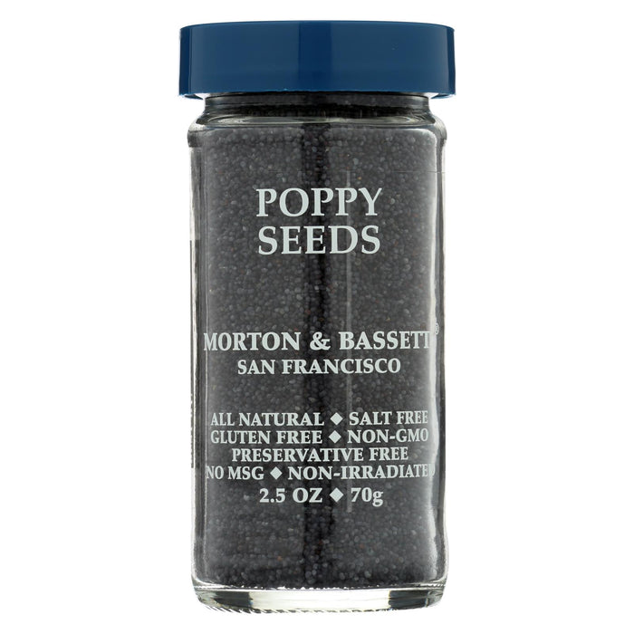 Morton And Bassett Seasoning - Poppy Seeds - 2.5 Oz - Case Of 3