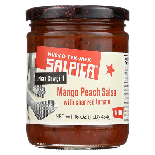 Salpica Salsas Dip - Mango Peach - Case Of 6 - 16 Oz.
