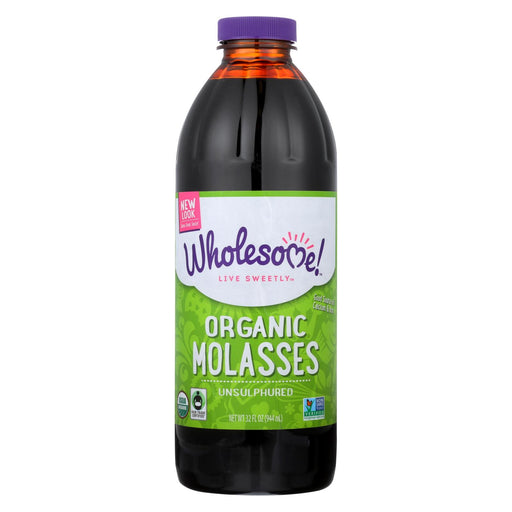Wholesome Sweeteners Organic Molasses
 - Liquid Sweetener - Case Of 12 - 32 Oz.