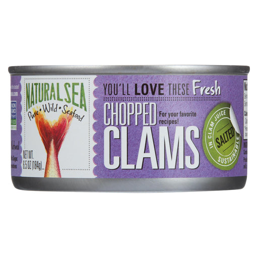 Natural Sea Clams - Chopped - Salted - 6.5 Oz - Case Of 12