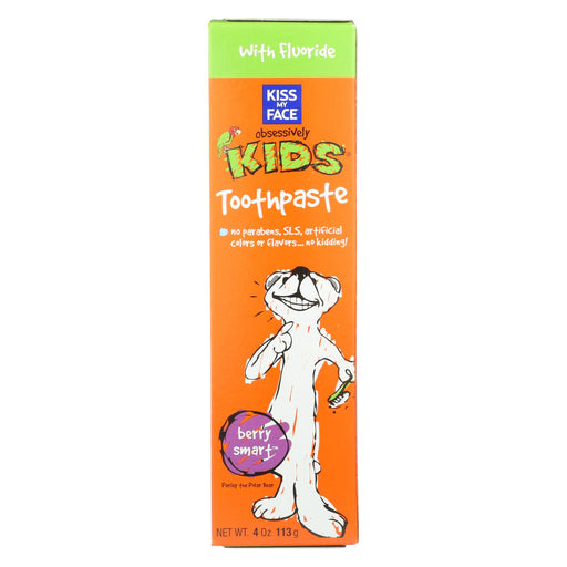 Kiss My Face Kids Toothpaste With Fluoride Berry Smart - 4 Oz