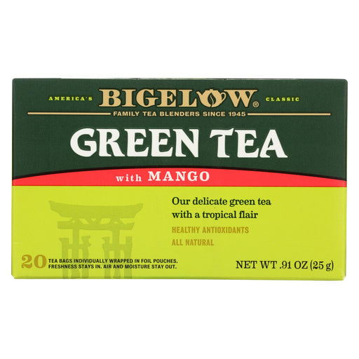 Bigelow Tea Green Tea With Mango - Case Of 6 - 20 Bag