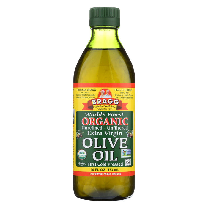 Bragg Olive Oil - Organic - Extra Virgin - 16 Oz - Case Of 12