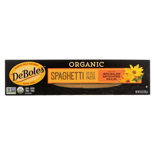Deboles Organic Spaghetti Style Pasta - Case Of 12 - 8 Oz.