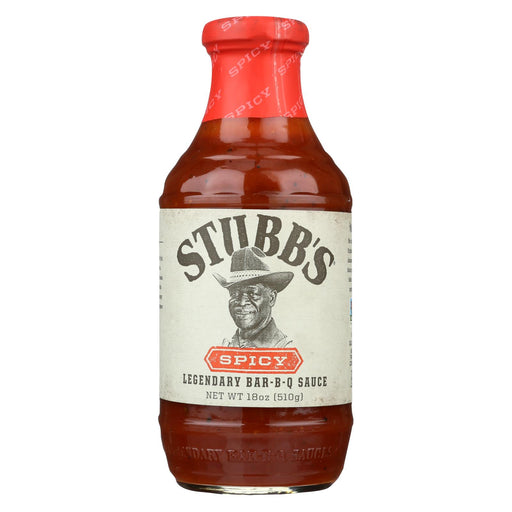 Stubb's Bbq Sauce - Spicy - Case Of 6 - 18 Oz.