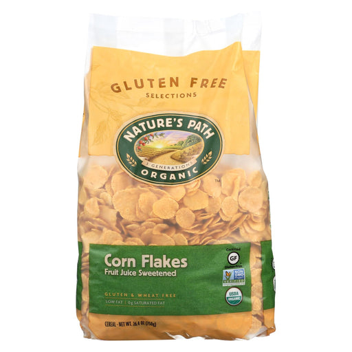 Nature's Path Organic Corn Flakes Cereal - Fruit Juice Sweetened - Case Of 6 - 26.4 Oz.