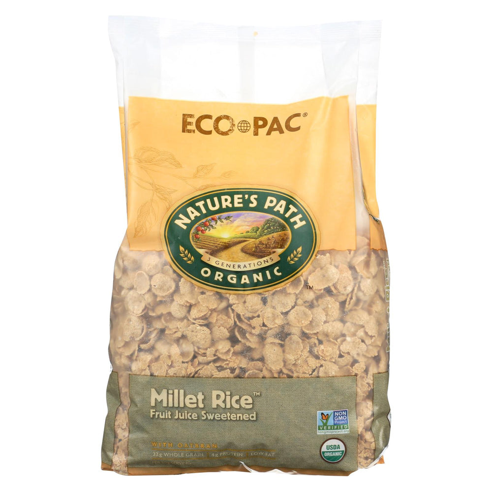 Nature's Path Organic Millet Rice Oat-bran Flakes Cereal - Case Of 6 - 32 Oz.
