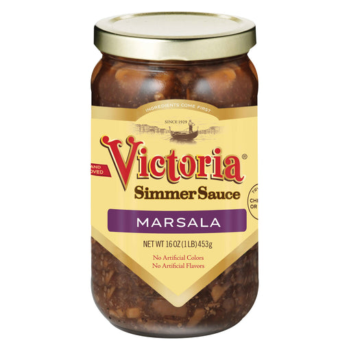 Victoria Simmer Sauce - Marsala - Case Of 12 - 16 Oz.