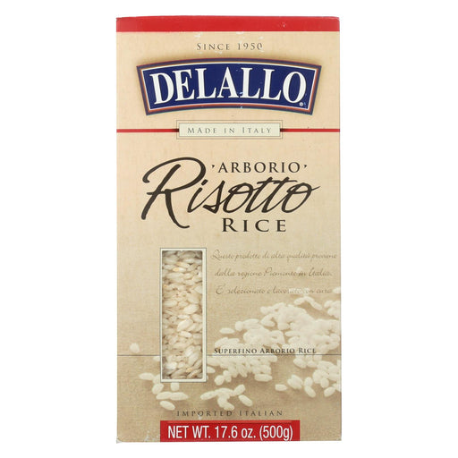 Delallo Arborio Risotto Rice - Case Of 12 - 17.6 Oz.