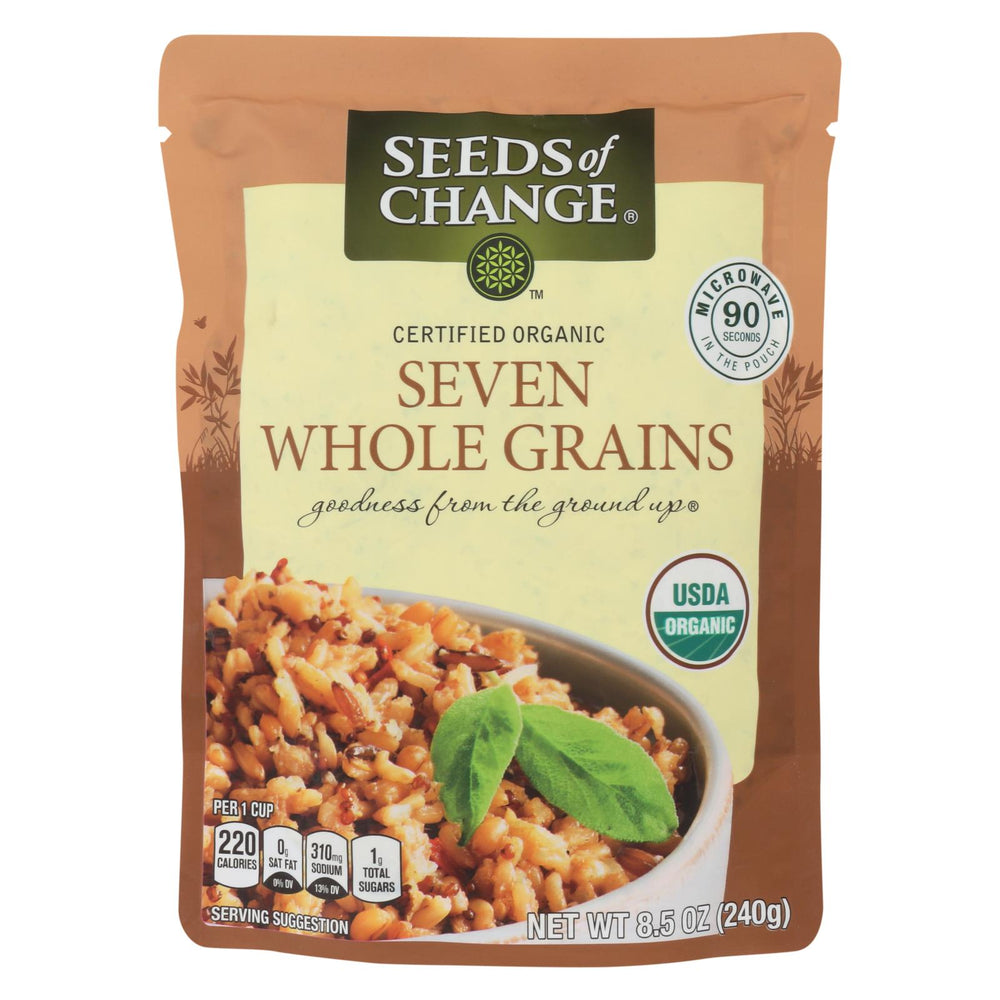 Seeds Of Change Organic Microwavable Seven Whole Grains - Case Of 12 - 8.5 Oz.