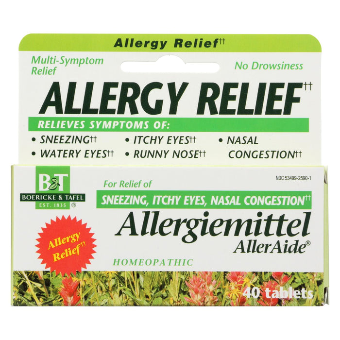 Boericke And Tafel Allergiemittel Alleraide - 40 Tablets