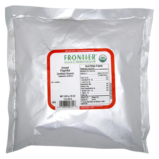Frontier Herb Paprika - Organic - Powder - Ground - Bulk - 1 Lb