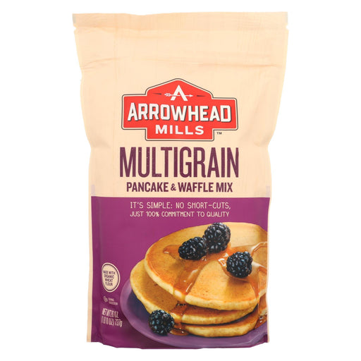 Arrowhead Mills Pancake And Waffle Mix - Natural Multigrain - Case Of 6 - 26 Oz.