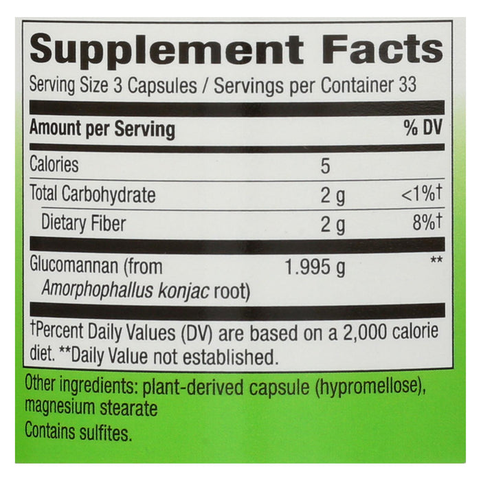 Nature's Way Glucomannan Root - 100 Capsules