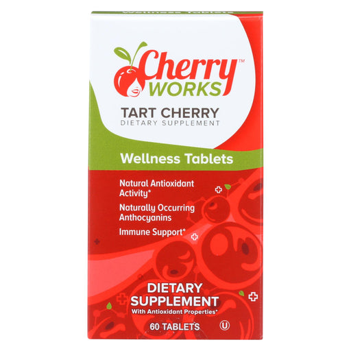 Cherry Works Chewable Tablets - Tart Cherry - 60 Tab