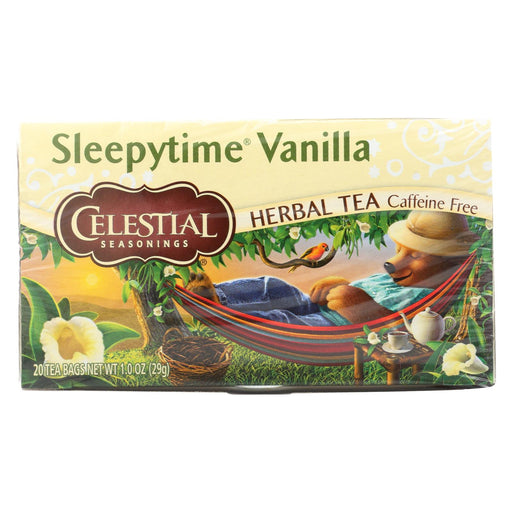 Celestial Seasonings Herbal Tea - Sleepytime Vanilla - Case Of 6 - 20 Bag