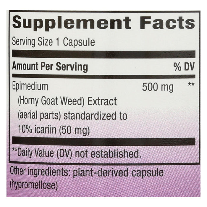 Nature's Way Horny Goat Weed Standardized - 60 Capsules