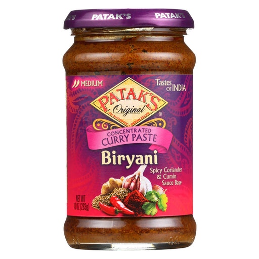 Pataks Curry Paste - Concentrated - Biryani - Medium - 10 Oz - Case Of 6