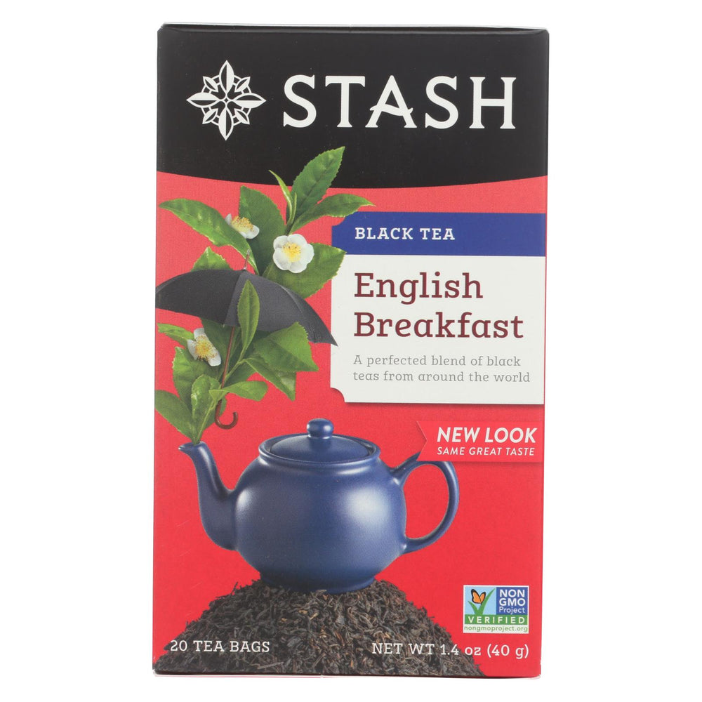 Stash Tea English Breakfast Black Tea - Case Of 6 - 20 Bags