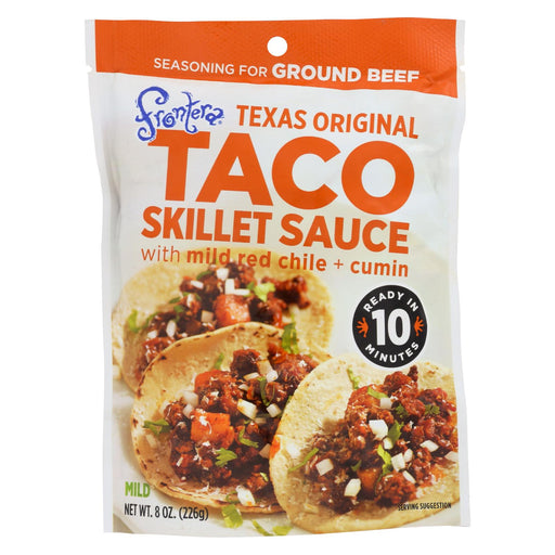 Frontera Foods Texas Original Taco Skillet Sauce - Taco Skillet Sauce - Case Of 6 - 8 Oz.
