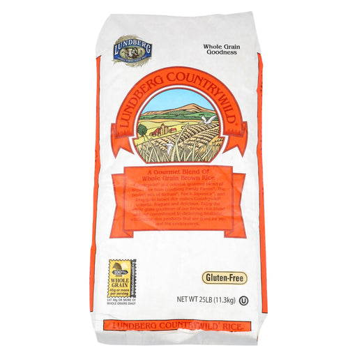 Lundberg Family Farms Whole Grain Brown Rice - Case Of 25 - 1 Lb.