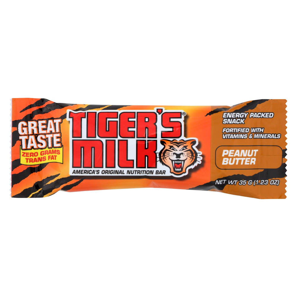 Tigers Milk Bar - Peanut Butter - 1.23 Oz - Case Of 24