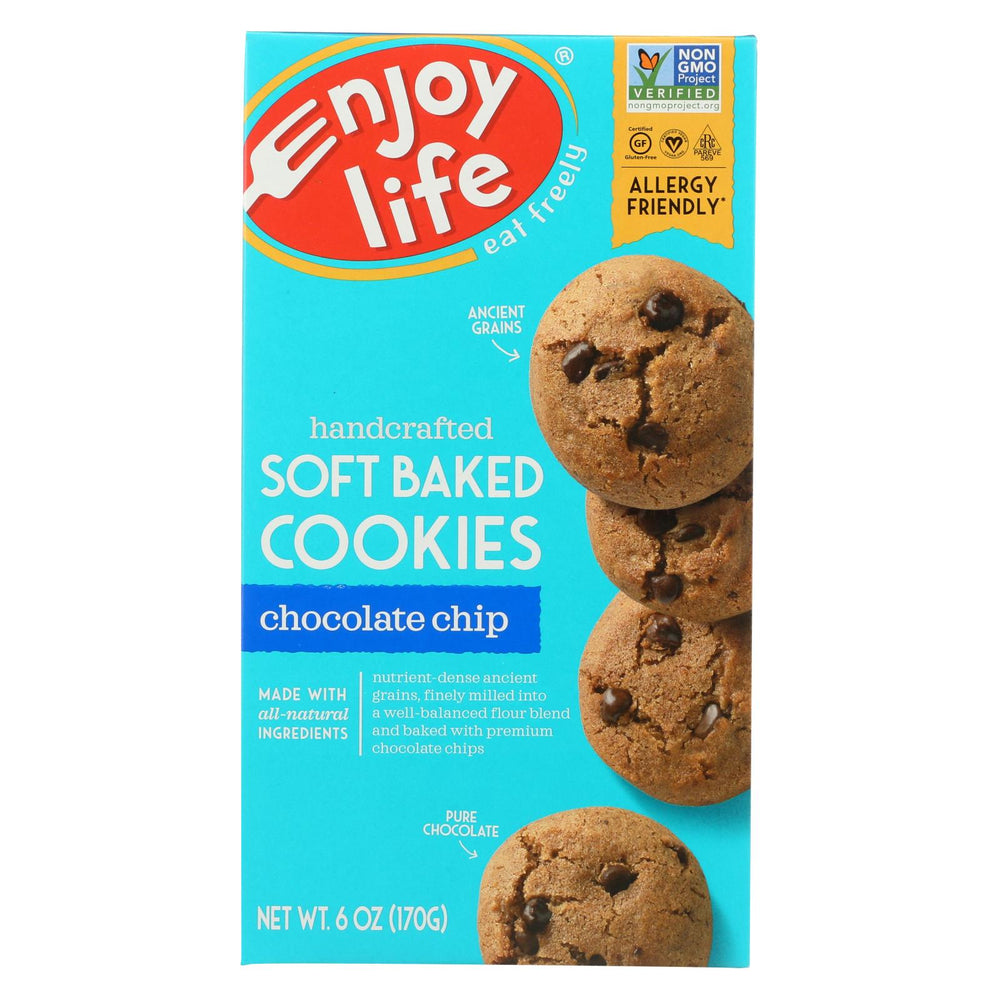 Enjoy Life Cookie - Soft Baked - Chocolate Chip - Gluten Free - 6 Oz - Case Of 6